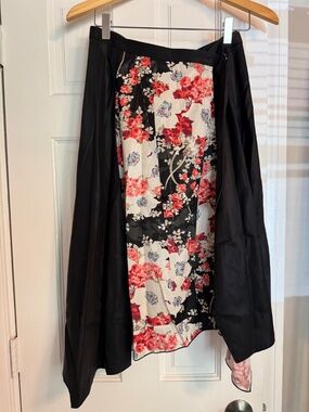 rag & bone floral asymmetrical skirt